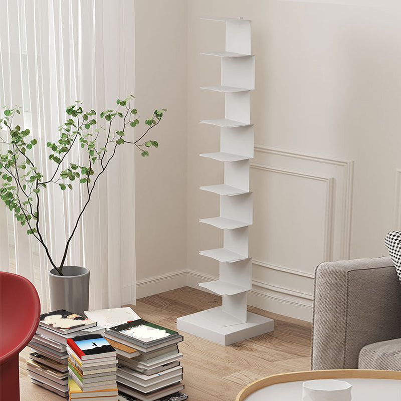 Contemporary Steel Bookshelf Geometric Shelf Bookcase for Study Room Clearhalo 'Bookcases' 'furn' 'furn_bookcases' 'Furniture' 'Office Furniture' 6343056