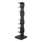 Contemporary Steel Bookshelf Geometric Shelf Bookcase for Study Room 13.8"L x 13.8"W x 56.7"H Black Clearhalo 'Bookcases' 'furn' 'furn_bookcases' 'Furniture' 'Office Furniture' 6343060