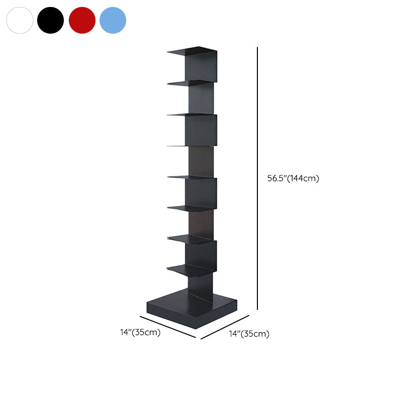 Contemporary Steel Bookshelf Geometric Shelf Bookcase for Study Room Clearhalo 'Bookcases' 'furn' 'furn_bookcases' 'Furniture' 'Office Furniture' 6343093