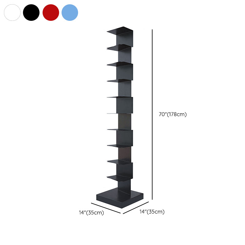Contemporary Steel Bookshelf Geometric Shelf Bookcase for Study Room Clearhalo 'Bookcases' 'furn' 'furn_bookcases' 'Furniture' 'Office Furniture' 6343095