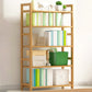 Etagere Contemporary Bookshelf Vertical Open Bamboo Shelf Bookcase for Home 27.6"L x 9.8"W x 49.2"H Wood Clearhalo 'Bookcases' 'furn' 'furn_bookcases' 'Furniture' 'Office Furniture' 6343098