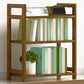 Etagere Contemporary Bookshelf Vertical Open Bamboo Shelf Bookcase for Home 19.7"L x 9.8"W x 25.6"H Tan Clearhalo 'Bookcases' 'furn' 'furn_bookcases' 'Furniture' 'Office Furniture' 6343099