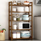 Etagere Contemporary Bookshelf Vertical Open Bamboo Shelf Bookcase for Home Clearhalo 'Bookcases' 'furn' 'furn_bookcases' 'Furniture' 'Office Furniture' 6343100
