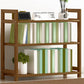 Etagere Contemporary Bookshelf Vertical Open Bamboo Shelf Bookcase for Home 27.6"L x 9.8"W x 25.6"H Tan Clearhalo 'Bookcases' 'furn' 'furn_bookcases' 'Furniture' 'Office Furniture' 6343101