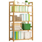 Etagere Contemporary Bookshelf Vertical Open Bamboo Shelf Bookcase for Home Clearhalo 'Bookcases' 'furn' 'furn_bookcases' 'Furniture' 'Office Furniture' 6343104