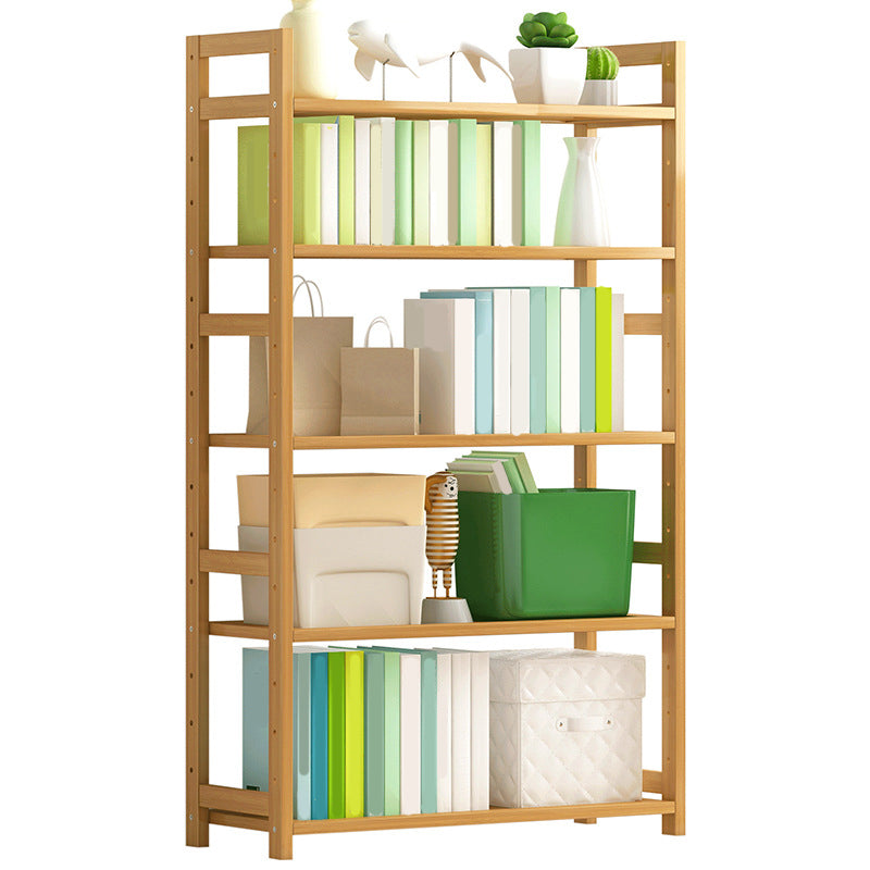 Etagere Contemporary Bookshelf Vertical Open Bamboo Shelf Bookcase for Home Clearhalo 'Bookcases' 'furn' 'furn_bookcases' 'Furniture' 'Office Furniture' 6343104