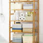 Etagere Contemporary Bookshelf Vertical Open Bamboo Shelf Bookcase for Home Clearhalo 'Bookcases' 'furn' 'furn_bookcases' 'Furniture' 'Office Furniture' 6343112