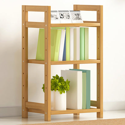 Etagere Contemporary Bookshelf Vertical Open Bamboo Shelf Bookcase for Home 13.8"L x 9.8"W x 25.6"H Wood Clearhalo 'Bookcases' 'furn' 'furn_bookcases' 'Furniture' 'Office Furniture' 6343113
