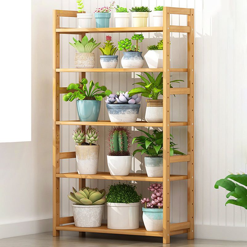 Etagere Contemporary Bookshelf Vertical Open Bamboo Shelf Bookcase for Home Clearhalo 'Bookcases' 'furn' 'furn_bookcases' 'Furniture' 'Office Furniture' 6343117