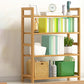 Etagere Contemporary Bookshelf Vertical Open Bamboo Shelf Bookcase for Home 27.6"L x 9.8"W x 37.4"H Wood Clearhalo 'Bookcases' 'furn' 'furn_bookcases' 'Furniture' 'Office Furniture' 6343121