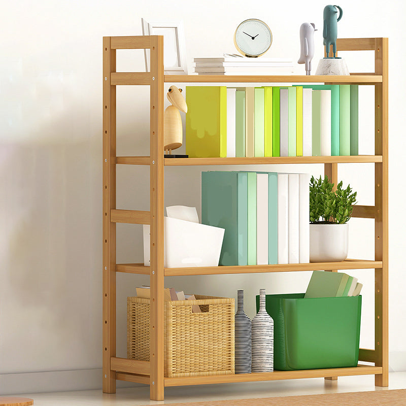 Etagere Contemporary Bookshelf Vertical Open Bamboo Shelf Bookcase for Home 27.6"L x 9.8"W x 37.4"H Wood Clearhalo 'Bookcases' 'furn' 'furn_bookcases' 'Furniture' 'Office Furniture' 6343121