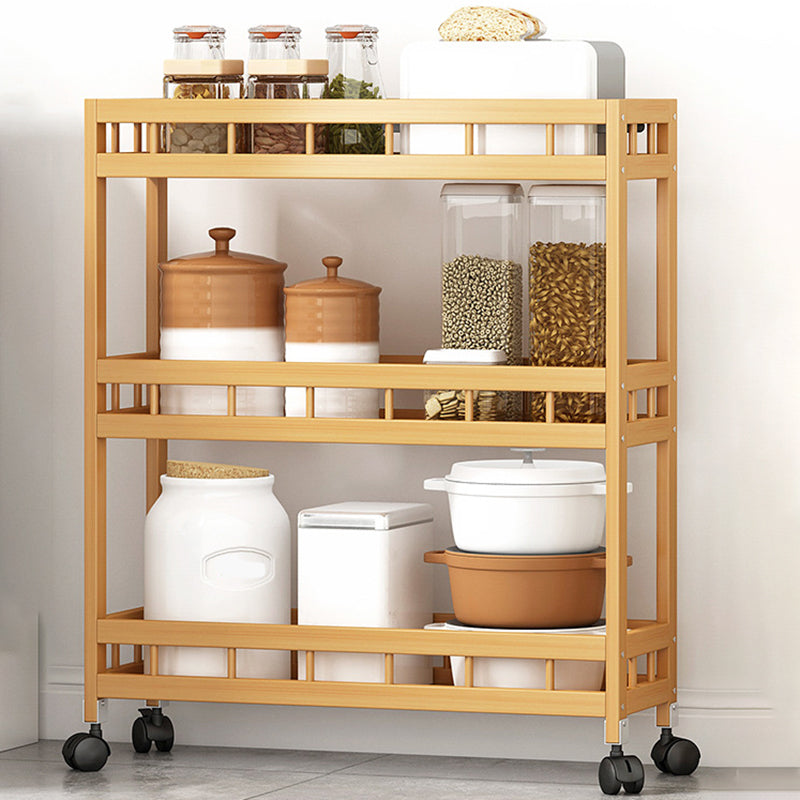 Etagere Contemporary Bookshelf Vertical Open Bamboo Shelf Bookcase for Home 24"L x 7"W x 28"H Wood Clearhalo 'Bookcases' 'furn' 'furn_bookcases' 'Furniture' 'Office Furniture' 6343124