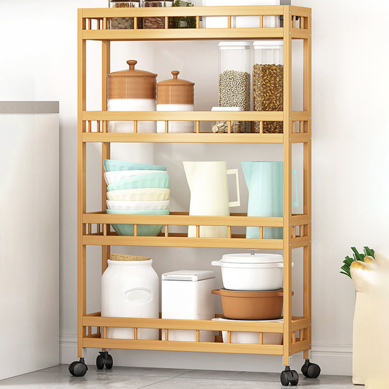 Etagere Contemporary Bookshelf Vertical Open Bamboo Shelf Bookcase for Home 24"L x 7"W x 38"H Wood Clearhalo 'Bookcases' 'furn' 'furn_bookcases' 'Furniture' 'Office Furniture' 6343129