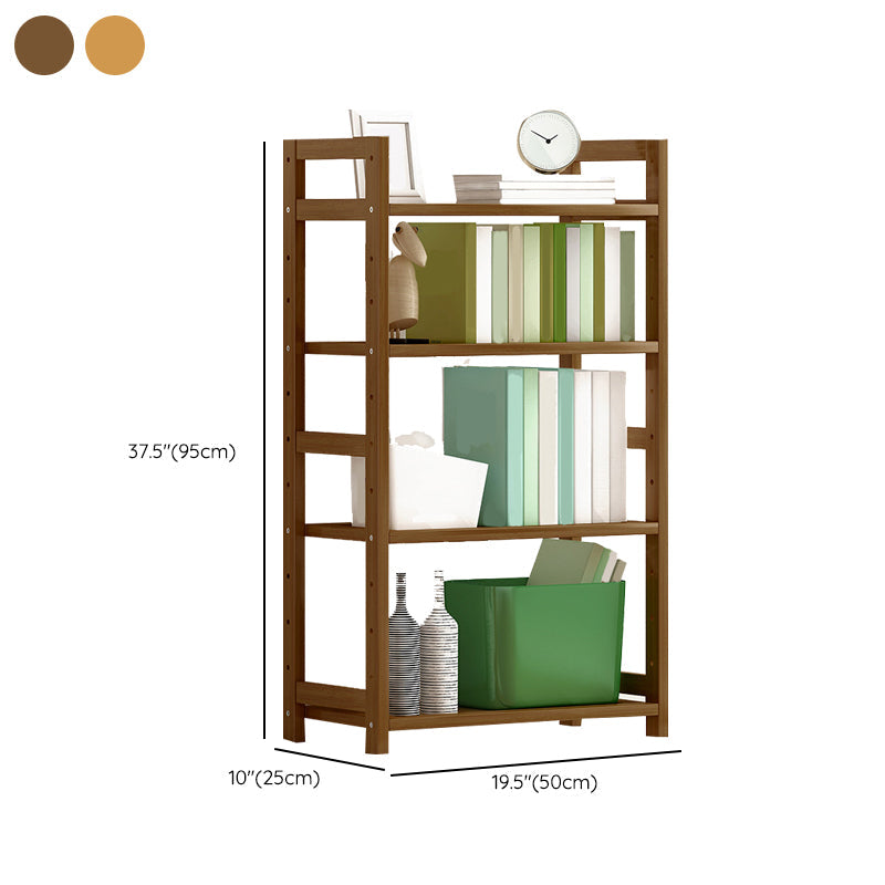 Etagere Contemporary Bookshelf Vertical Open Bamboo Shelf Bookcase for Home Clearhalo 'Bookcases' 'furn' 'furn_bookcases' 'Furniture' 'Office Furniture' 6343134