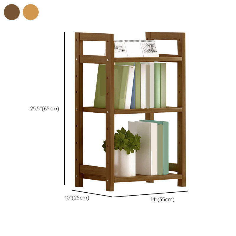 Etagere Contemporary Bookshelf Vertical Open Bamboo Shelf Bookcase for Home Clearhalo 'Bookcases' 'furn' 'furn_bookcases' 'Furniture' 'Office Furniture' 6343138