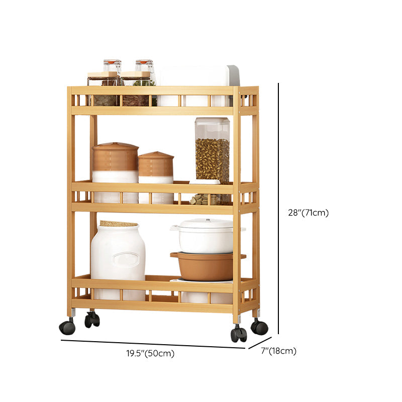 Etagere Contemporary Bookshelf Vertical Open Bamboo Shelf Bookcase for Home Clearhalo 'Bookcases' 'furn' 'furn_bookcases' 'Furniture' 'Office Furniture' 6343140