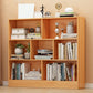 Floor Closed Back Bookshelf Modern Engineered Wood Shelf Bookcase for Home