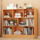 Floor Closed Back Bookshelf Modern Engineered Wood Shelf Bookcase for Home