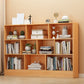 Floor Closed Back Bookshelf Modern Engineered Wood Shelf Bookcase for Home