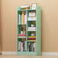 Floor Closed Back Bookshelf Modern Engineered Wood Shelf Bookcase for Home
