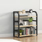 Metal Open Shelf Bookcase Shelves Included Etagere Bookshelf for Study Room