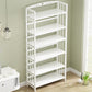 Modern Bamboo Floor Shelf Bookcase Open Etagere Bookshelf for Study Room