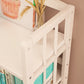Modern Bamboo Floor Shelf Bookcase Open Etagere Bookshelf for Study Room