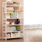 Modern Bamboo Floor Shelf Bookcase Open Etagere Bookshelf for Study Room