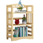 Etagere Vertical Modern Book Shelf Natural Wooden Shelf Bookcase for Study Room 31.5"L x 11.8"W x 35.8"H Wood Clearhalo 'Bookcases' 'furn' 'furn_bookcases' 'Furniture' 'Office Furniture' 6343378