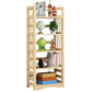 Etagere Vertical Modern Book Shelf Natural Wooden Shelf Bookcase for Study Room 31"L x 12"W x 61"H Wood Clearhalo 'Bookcases' 'furn' 'furn_bookcases' 'Furniture' 'Office Furniture' 6343389