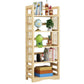 Etagere Vertical Modern Book Shelf Natural Wooden Shelf Bookcase for Study Room 31"L x 12"W x 61"H Natural Clearhalo 'Bookcases' 'furn' 'furn_bookcases' 'Furniture' 'Office Furniture' 6343391