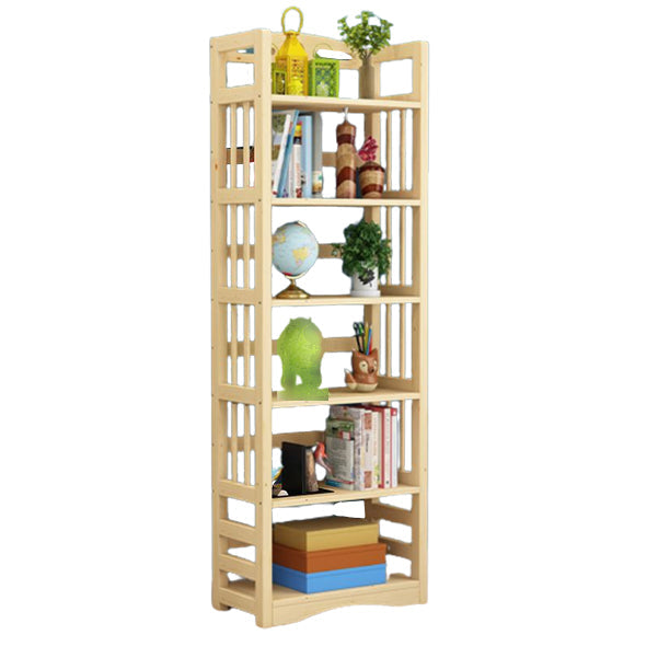 Etagere Vertical Modern Book Shelf Natural Wooden Shelf Bookcase for Study Room Wood Clearhalo 'Bookcases' 'furn' 'furn_bookcases' 'Furniture' 'Office Furniture' 6343397