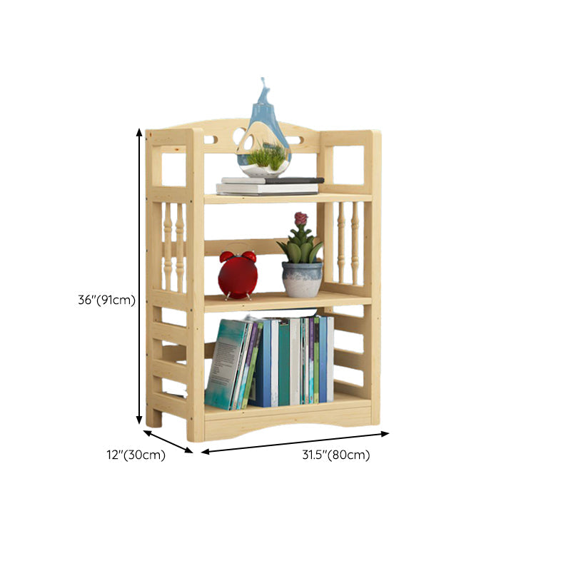 Etagere Vertical Modern Book Shelf Natural Wooden Shelf Bookcase for Study Room Clearhalo 'Bookcases' 'furn' 'furn_bookcases' 'Furniture' 'Office Furniture' 6343402