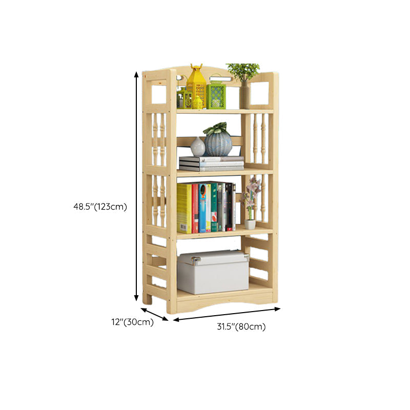 Etagere Vertical Modern Book Shelf Natural Wooden Shelf Bookcase for Study Room Clearhalo 'Bookcases' 'furn' 'furn_bookcases' 'Furniture' 'Office Furniture' 6343408