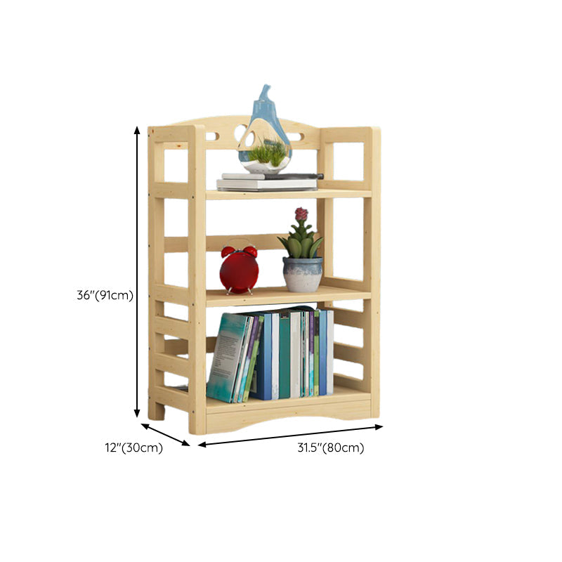 Etagere Vertical Modern Book Shelf Natural Wooden Shelf Bookcase for Study Room Clearhalo 'Bookcases' 'furn' 'furn_bookcases' 'Furniture' 'Office Furniture' 6343418