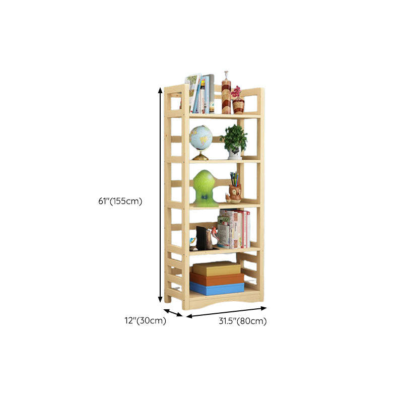 Etagere Vertical Modern Book Shelf Natural Wooden Shelf Bookcase for Study Room Clearhalo 'Bookcases' 'furn' 'furn_bookcases' 'Furniture' 'Office Furniture' 6343419