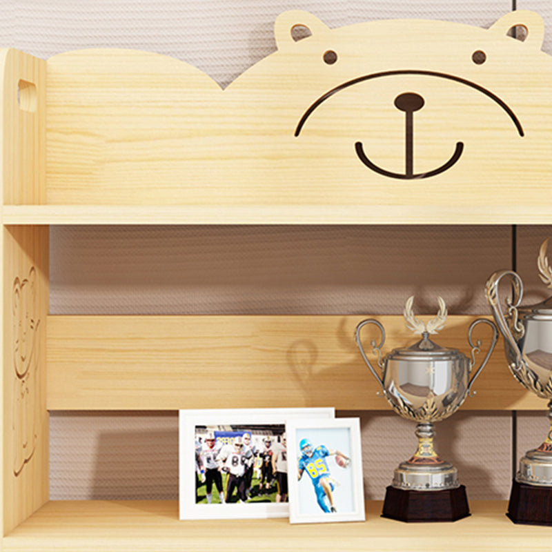 Les étagères de bibliothèque en bois verticales modernes comprenaient la bibliothèque naturelle pour la maison