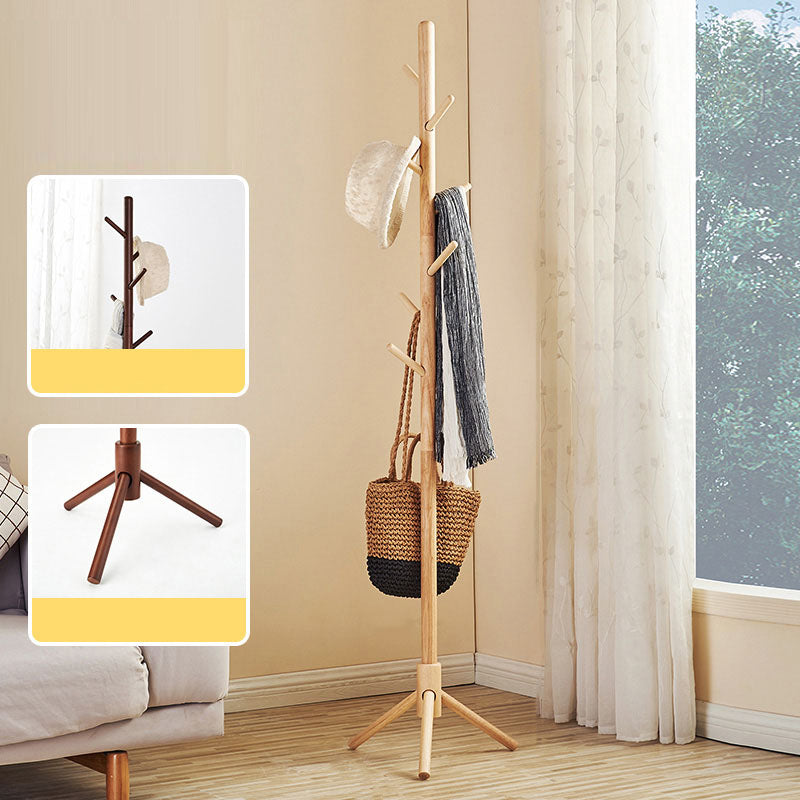 68 "Hall Scandinavian Hall Tree Free Standing Wood Coat Rack