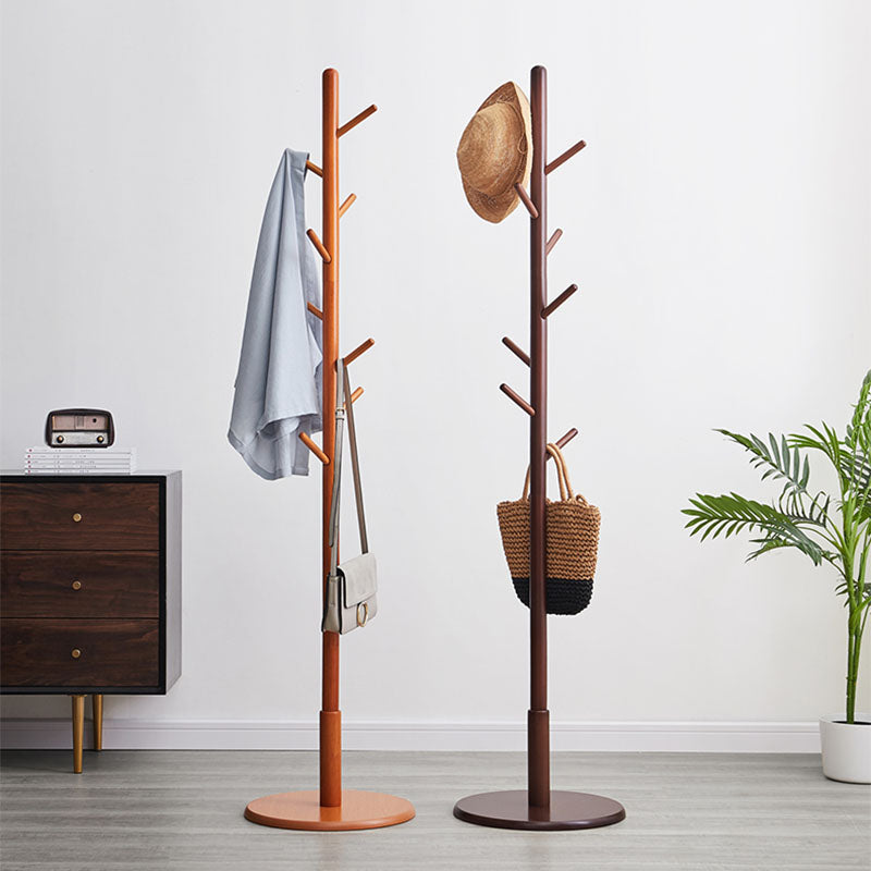 68 "Hall Scandinavian Hall Tree Free Standing Wood Coat Rack