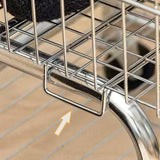 Stainless Steel Free Standing Hall Tree with Storage Basket Hall Stand for Living Room