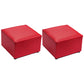 Modern Solid Color Pouf Standard Square Stain Resistant Cube for Living Room Red 2 Piece Set Clearhalo 'furn' 'furn_ottomans_poufs' 'Furniture' 'Living Room Furniture' 'Ottomans & Poufs' 'ottomans_poufs' 6344550