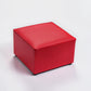 Modern Solid Color Pouf Standard Square Stain Resistant Cube for Living Room Red 1 Piece Clearhalo 'furn' 'furn_ottomans_poufs' 'Furniture' 'Living Room Furniture' 'Ottomans & Poufs' 'ottomans_poufs' 6344553