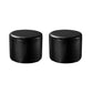 Modern Solid Color Pouf Mildew Resistant Round Pouf for Drawing Room Black 2 Piece Set Clearhalo 'furn' 'furn_ottomans_poufs' 'Furniture' 'Living Room Furniture' 'Ottomans & Poufs' 'ottomans_poufs' 6344575
