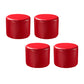 Modern Solid Color Pouf Mildew Resistant Round Pouf for Drawing Room Red 4 Piece Set Clearhalo 'furn' 'furn_ottomans_poufs' 'Furniture' 'Living Room Furniture' 'Ottomans & Poufs' 'ottomans_poufs' 6344583