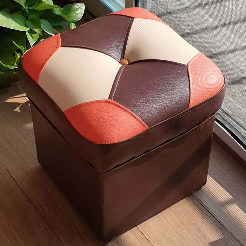 Modern Color Piece Standard Water Resistant Square Standard for Drawing Room Clearhalo 'furn' 'furn_ottomans_poufs' 'Furniture' 'Living Room Furniture' 'Ottomans & Poufs' 'ottomans_poufs' 6344585