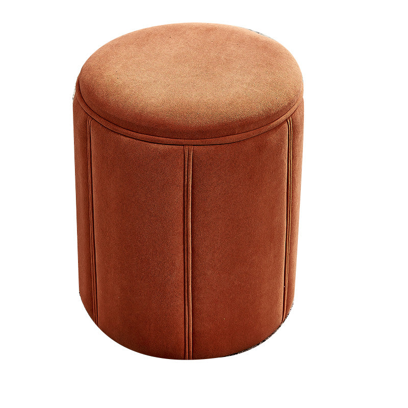 Modern Round Pouf Pure Color Tear Resistant Pouf for Drawing Room Clearhalo 'furn' 'furn_ottomans_poufs' 'Furniture' 'Living Room Furniture' 'Ottomans & Poufs' 'ottomans_poufs' 6344617