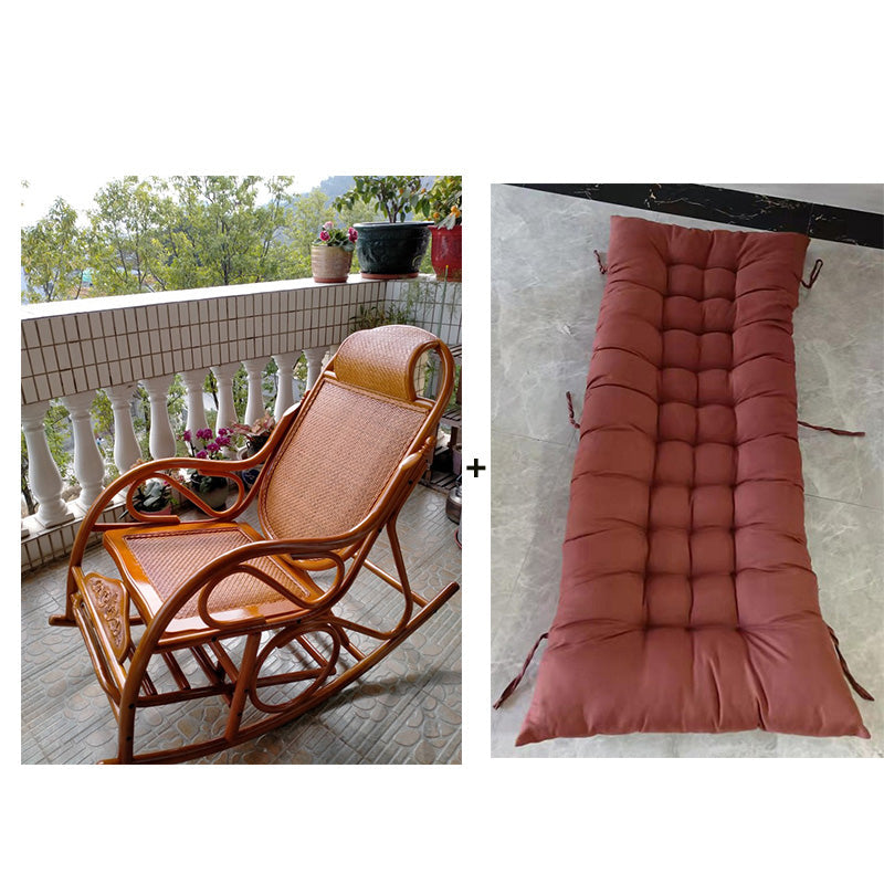 Traditionele schommelstoel Rattan Frame Solid Color Inbuilt-in armleuning Indoor schommelstoel