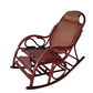 Traditionele schommelstoel Rattan Frame Solid Color Inbuilt-in armleuning Indoor schommelstoel