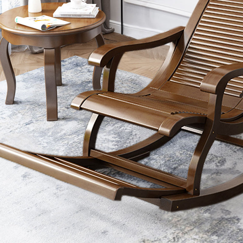 Chaise à bascule en bambou antique pure chaise de culbuteur de couleur pure pour le salon