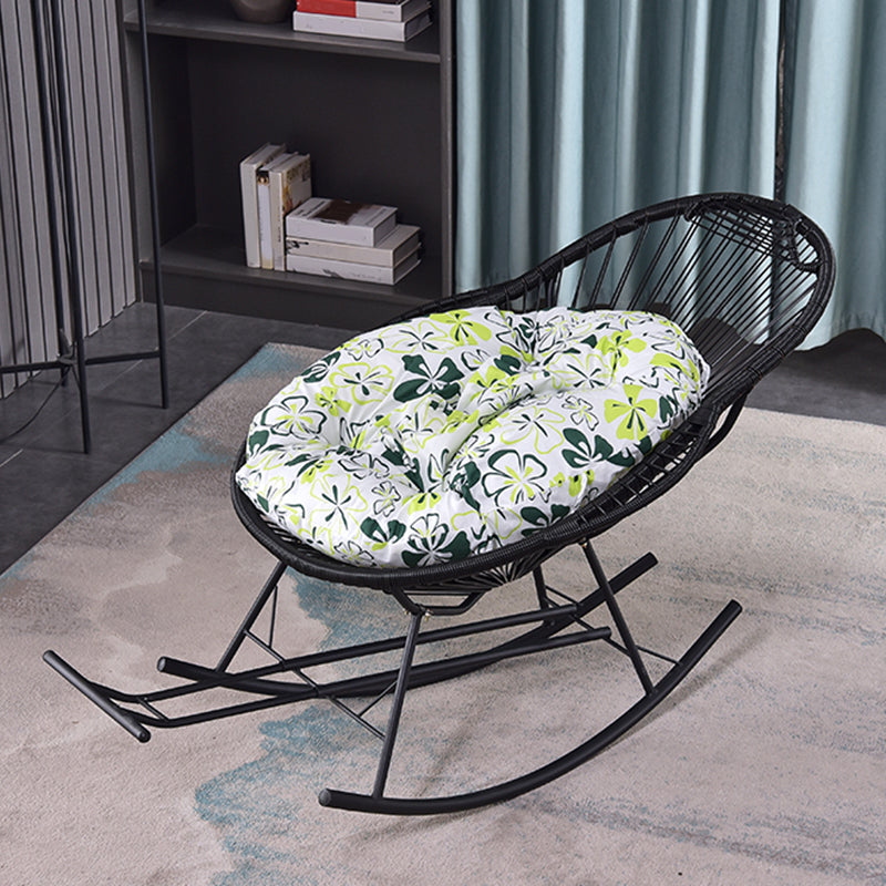 Contemporary Style Rattan Rocking Chair Indoor Rocking Chair Clearhalo 'Chairs & Seating' 'furn' 'furn_rocking_chairs' 'Furniture' 'Living Room Furniture' 'Rocking Chairs' 'rocking_chairs' 6346956